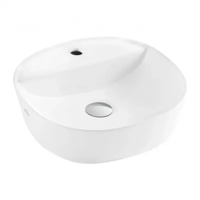 Раковина накладна, кругла, 40 см, з переливом PEJTO, CE-17-001