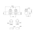 Комплект регуляційний типу DUOPLEX, чорний, CZ-96-С15