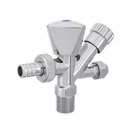 Комбінований вентиль Invena ZW-26-020 1/2"x3/4"x10 (3/8")