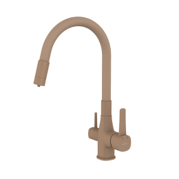 Кухонний змішувач із фільтром бежевий GLAMOUR BZ-02-F03