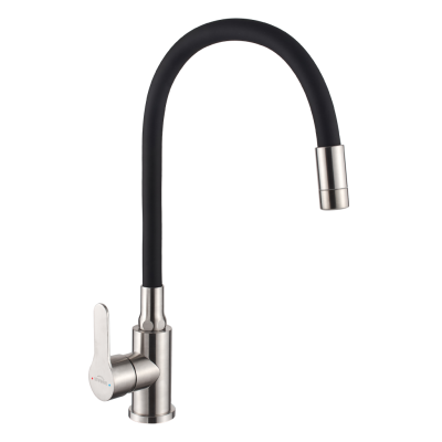 Змішувач для кухні, 2-функц, Ksanti Inox, BZ-37-i43, inox/чорний