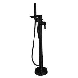 Змішувач для ванни окремо стоячий Invena Glamour чорний BW-02-W04