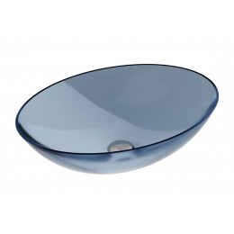 Умивальник на стільницю ANYA Blue Wave 50х35 клік-клак хром