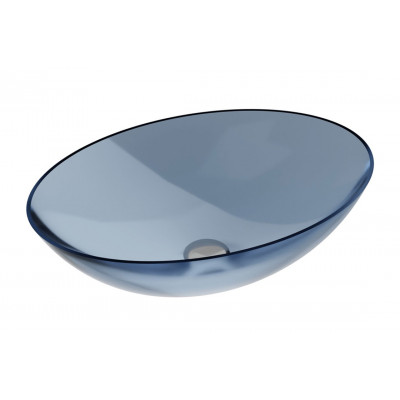 Умивальник на стільницю ANYA Blue Wave 50х35 клік-клак хром Умивальник на стільницю ANYA Blue Wave 50х35 клік-клак хром