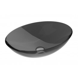 Умивальник на стільницю ANYA Carbon Grey 50х35 клік-клак хром