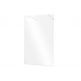 Кабіна walk in AVEO DUE 140x195 скло прозоре, тримачі хромовані, 140 см