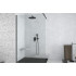 Кабіна walk in AVEO BLACK 120x195: скло прозоре, чорний профіль, тримачі хромовані 120 см Кабіна walk in AVEO BLACK 120x195: скло прозоре, чорний профіль, тримачі хромовані 120 см