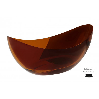 Ванна вільностояча AXYA 180х80 Earth Rust, з сифоном клік-клак чорний мат Ванна вільностояча AXYA 180х80 Earth Rust, з сифоном клік-клак чорний мат