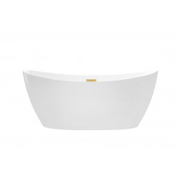 Ванна акрилова AYLA вільностояча 170х80 з сифоном клік-клак золото Ванна акрилова AYLA вільностояча 170х80 з сифоном клік-клак золото