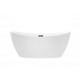 Ванна акрилова AYLA вільностояча 170х80 з сифоном клік-клак чорний Ванна акрилова AYLA вільностояча 170х80 з сифоном клік-клак чорний