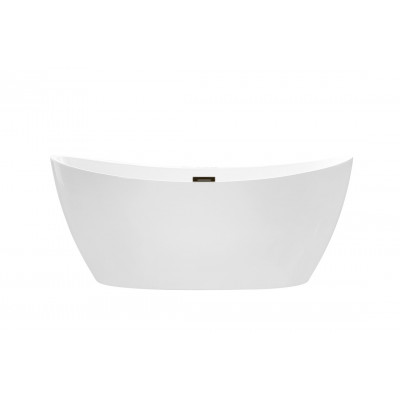 Ванна акрилова AYLA вільностояча 170х80 з сифоном клік-клак чорний Ванна акрилова AYLA вільностояча 170х80 з сифоном клік-клак чорний