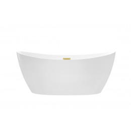 Ванна акрилова AYLA вільностояча 170х80 з сифоном клік-клак золото