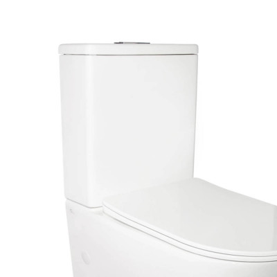 Бачок унітазу підлогового Stork 375х405х1405 мм, White (без чаші і сидіння), 3/4,5 л (сумісний з Crow, Jay, Stork) QT15222178W2 Qtap