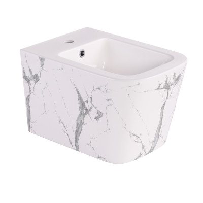 Біде підвісне Tern 520x350x330 мм, Marble QT17551303GMR Qtap Біде підвісне Tern 520x350x330 мм, Marble QT17551303GMR Qtap