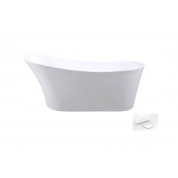Ванна акрилова CALIMA вільностояча 170х74 з сифоном клік-клак білий Ванна акрилова CALIMA вільностояча 170х74 з сифоном клік-клак білий