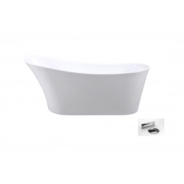 Ванна акрилова CALIMA ретро 170х74 з сифоном клік-клак