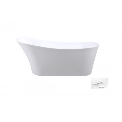 Ванна акрилова CALIMA ретро 170х74 з сифоном клік-клак білий Ванна акрилова CALIMA ретро 170х74 з сифоном клік-клак білий