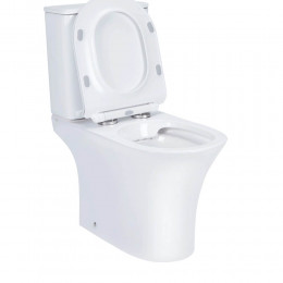Чаша унітазу підлогового Presto Rimless 665х345х770 мм, White (без сидіння) QT24221217AW1 Qtap