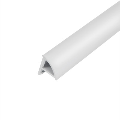 Декоративна планка WATER COVER WHI60101401, довжина 1 м, ширина 14 мм, біла, для піддону і ванни, без з'єднання і накладки Qtap
