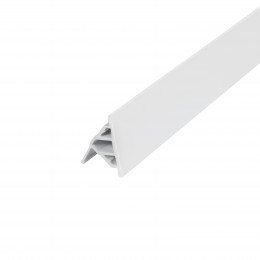 Декоративна планка WATER COVER WHI60101802, довжина 1 м, ширина 18 мм, біла, для піддону і ванни, без з'єднання і накладки Qtap