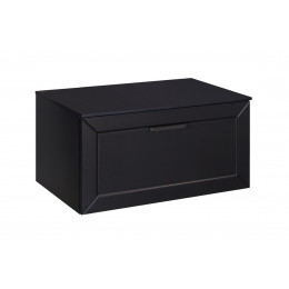 Тумба під умивальник без стільниці DEXA 60x50x40 + сифон, чорна ручка, чорна матова