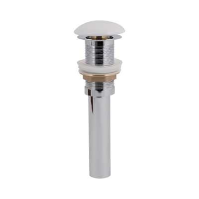 Донний клапан для раковини Pop-up 225х70х70 мм, White без переливу QT066PU02W Qtap