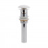 Донний клапан для раковини Pop-up 225х70х70 мм, White з переливом QT066PU02OW Qtap