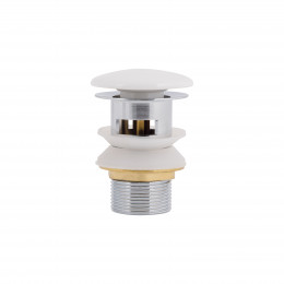 Донний клапан для біде Pop-up 110х70х70 мм, White з переливом QT052PU43055 Qtap