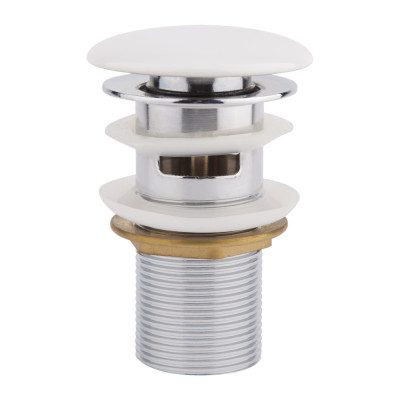 Донний клапан Pop-up з переливом F0081 70х70х110 мм White Qtap Донний клапан Pop-up з переливом F0081 70х70х110 мм White Qtap