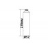 Колба дозатора h235, 500 мл P-SOAPBOTTLE