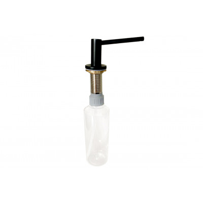 Дозатор миючих засобів 500 мл, дозуючий елемент з латуні, чорний мат SOAP-MB-25-BB Дозатор миючих засобів 500 мл, дозуючий елемент з латуні, чорний мат SOAP-MB-25-BB