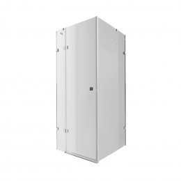 Душова кабіна Capricorn CRM1011SC6, 100х100 см, квадратна, скло 6 мм Clear, CalcLess, розпашна, без піддону Qtap