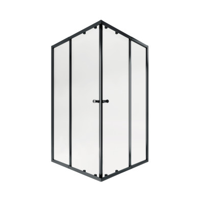 Душова кабіна Pisces BLA109-11SC5, 90-105x90-105, квадратна, скло 5 мм Clear, рег. профіль, розсувна, без піддону Qtap