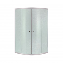 Душова кабіна Latwa SC90x90.SAT.MID.FR полукругла, для середнього піддону, висота 175 см, скло Frost 4 мм, без піддону Lidz