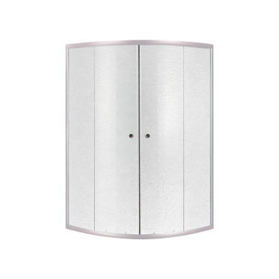 Душова кабіна Latwa SC90x90.SAT.HIGH.FR полукругла, для високого піддону, висота 160 см, скло Frost 4 мм, без піддону Lidz