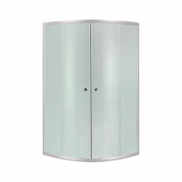 Душова кабіна Latwa SC90x90.SAT.LOW.FR полукругла, для низького піддону, висота 185 см, скло Frost 4 мм, без піддону Lidz