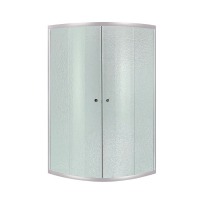 Душова кабіна Latwa SC90x90.SAT.LOW.FR полукругла, для низького піддону, висота 185 см, скло Frost 4 мм, без піддону Lidz