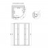 Душова кабіна Latwa SC90x90.SAT.LOW.FR полукругла, для низького піддону, висота 185 см, скло Frost 4 мм, без піддону Lidz