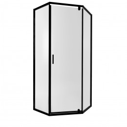 Душова кабіна Scorpio BLA10995-AC6, 90х90 см, п'ятикутна, скло 6 мм Clear, CalcLess, розпашна, без піддону Qtap