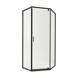 Душова кабіна Scorpio BLA10115-AC6, 100х100 см, п'ятикутна, скло 6 мм Clear, CalcLess, розпашна, без піддону Qtap