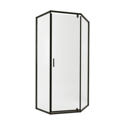 Душова кабіна Scorpio BLA10115-AC6, 100х100 см, п'ятикутна, скло 6 мм Clear, CalcLess, розпашна, без піддону Qtap