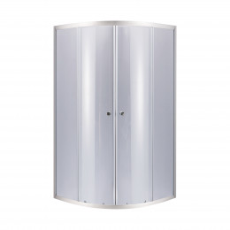 Душова кабіна Latwa SC90x90.SAT.LOW.GR полукругла, для низького піддону, висота 185 см, скло тоноване 4 мм, без піддону Lidz