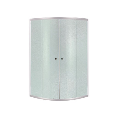 Душова кабіна Latwa SC80x80.SAT.MID.FR полукругла, для середнього піддону, висота 175 см, скло Frost 4 мм, без піддону Lidz