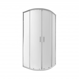 Душова кабіна Taurus CRM1099AC6, 90х90 см, полукругла, скло 6 мм Clear, CalcLess, розсувна, без піддону Qtap