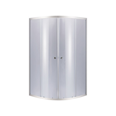 Душова кабіна Latwa SC80x80.SAT.MID.GR полукругла, для середнього піддону, висота 175 см, скло тоноване 4 мм, без піддону Lidz