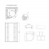 Душова кабіна Latwa SC80x80.SAT.MID.GR полукругла, для середнього піддону, висота 175 см, скло тоноване 4 мм, без піддону Lidz