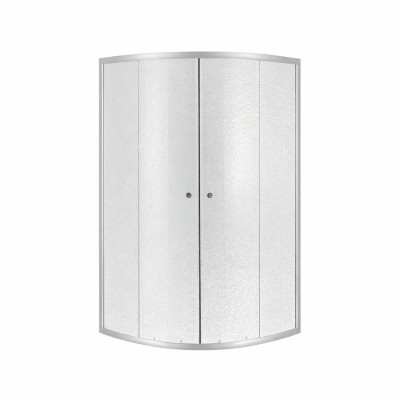 Душова кабіна Latwa SC90x90.SAT.MID.FR полукругла, для середнього піддону, висота 175 см, скло Frost 4 мм, без піддону Lidz