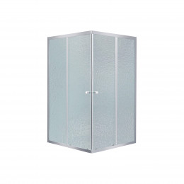 Душова кабіна Wawel SC80x80.SAT.LOW.FR квадратна, для низького піддону, висота 185 см, скло Frost 4 мм, без піддону Lidz