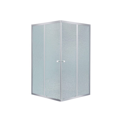 Душова кабіна Wawel SC80x80.SAT.LOW.FR квадратна, для низького піддону, висота 185 см, скло Frost 4 мм, без піддону Lidz