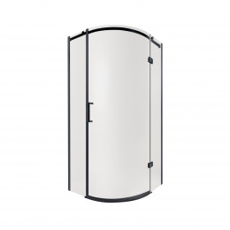 Душова кабіна Virgo BLA1099AC8, 90х90 см, полукругла, скло 8 мм Clear, CalcLess, розпашна, без піддону Qtap